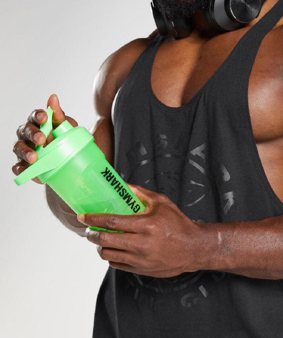 Botellas de Agua Gymshark Shaker Accessories Verde | CO 4283UZG